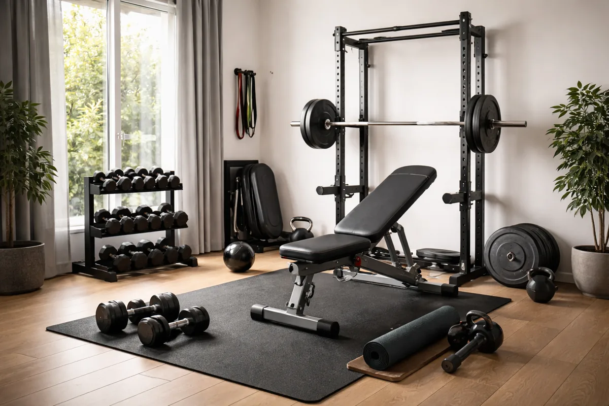 Quel matériel de musculation pour un home gym dans un petit espace ?